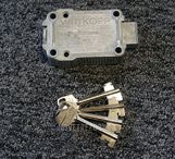 Trezorový zámek WITTKOPP - OPTIMA 2648 - 4 motýlkové klíče 65 mm 