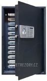 Sejf / skříňka na klíče Key T 144 - elektronický zámek - BAZAR / 18 kg