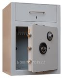 Vhozový - certifikovaný trezor PJ1N KK / zamykatelná zásuvka - I.BT EN 1143-1/2