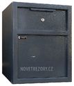 Vhazovací trezor s klapkou - střední RD 48 - BAZAR / 31 kg