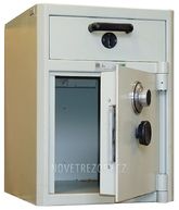 Vhazovací trezor / sejf - mechanický kombinační zámek - BAZAR / 75 kg